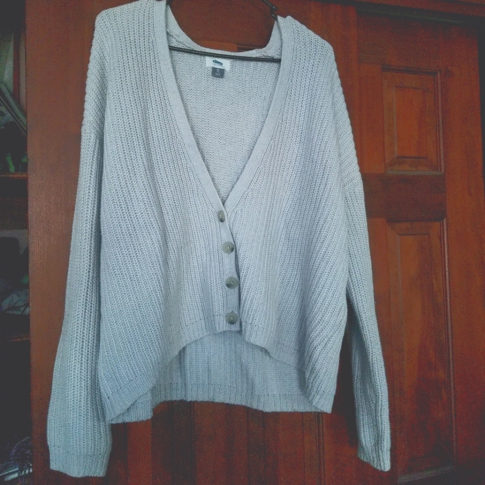Button-Front Cardigan